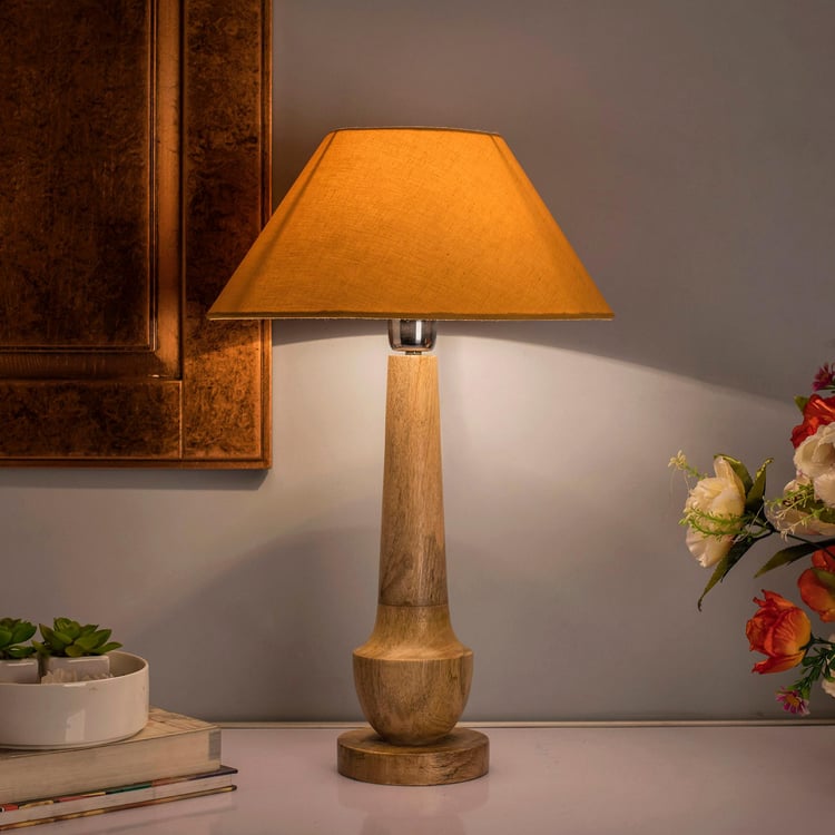 HOMESAKE Wooden Table Lamp