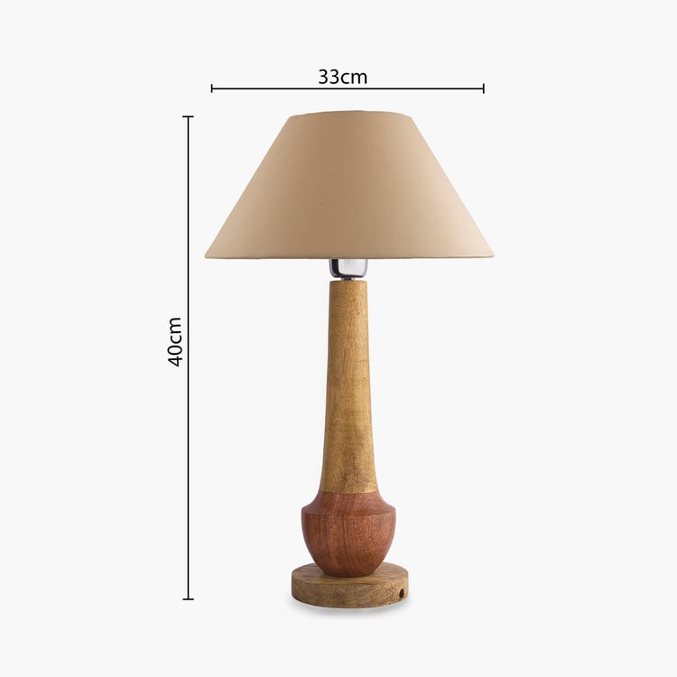 HOMESAKE Wooden Table Lamp