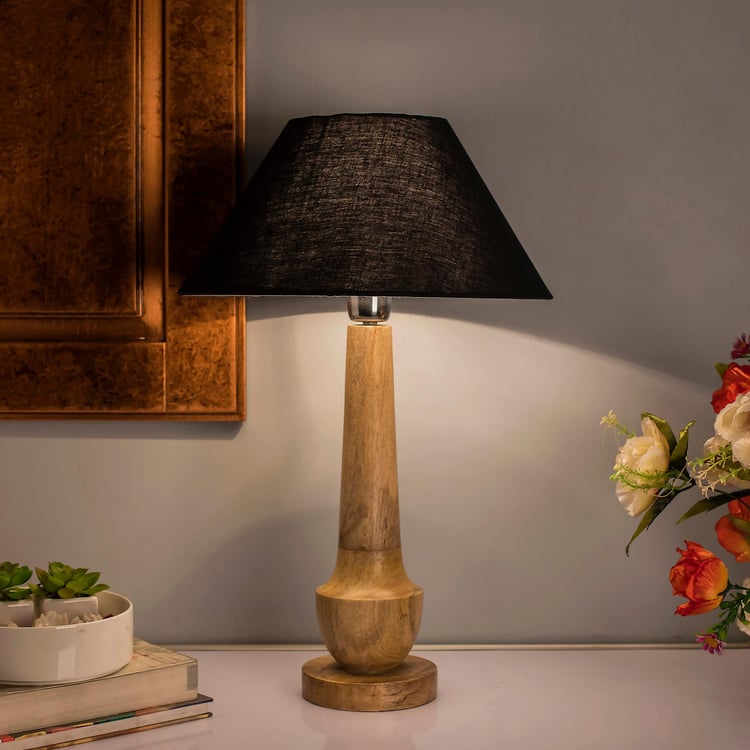 HOMESAKE Wooden Table Lamp