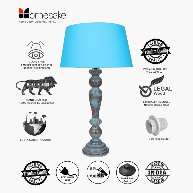 HOMESAKE Wooden Table Lamp