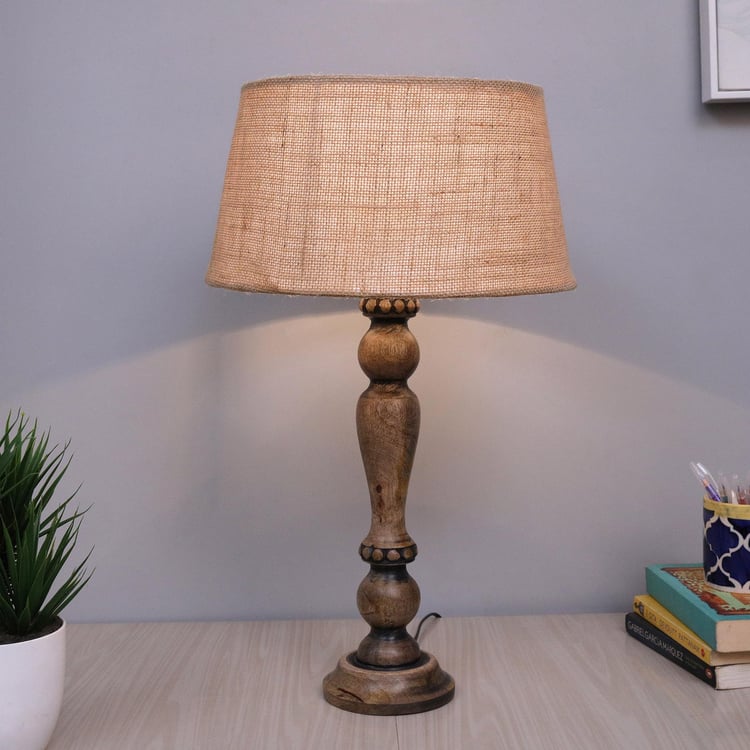 HOMESAKE Wooden Table Lamp