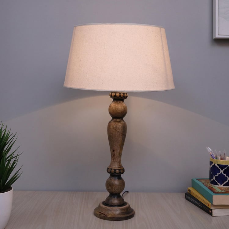 HOMESAKE Wooden Table Lamp