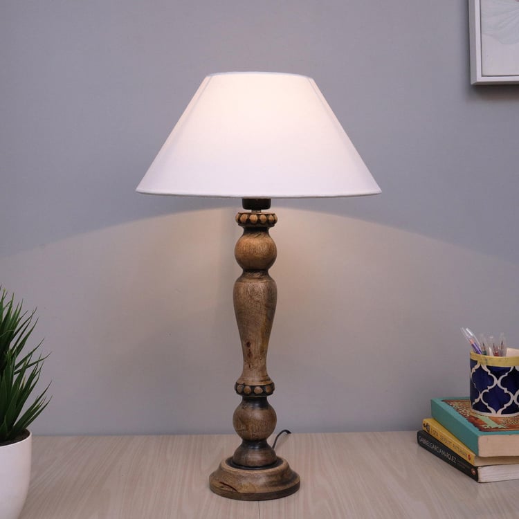 HOMESAKE Wooden Table Lamp