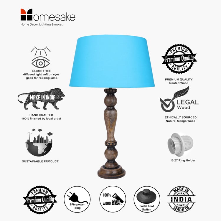 HOMESAKE Wooden Table Lamp