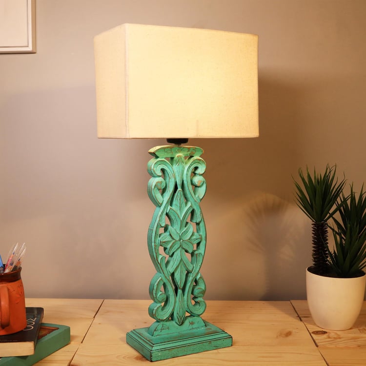 HOMESAKE Wooden Table Lamp