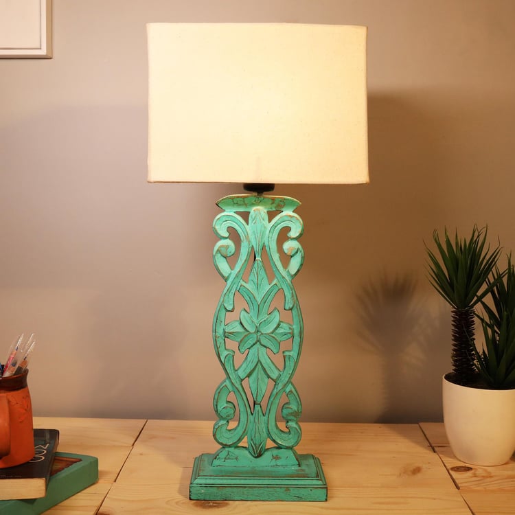 HOMESAKE Wooden Table Lamp