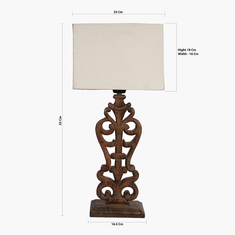 HOMESAKE Wooden Table Lamp