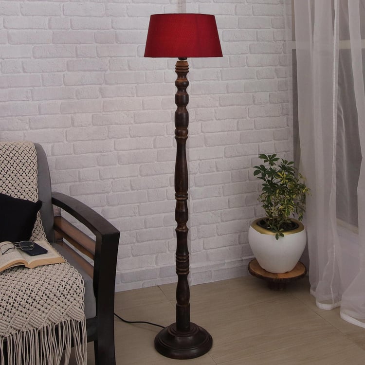 HOMESAKE Wooden Floor Lamp