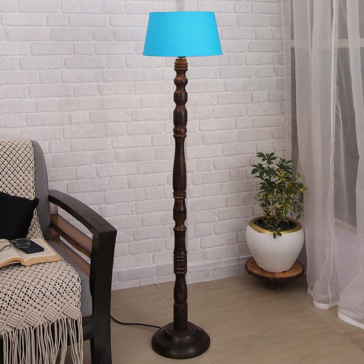 HOMESAKE Wooden Floor Lamp