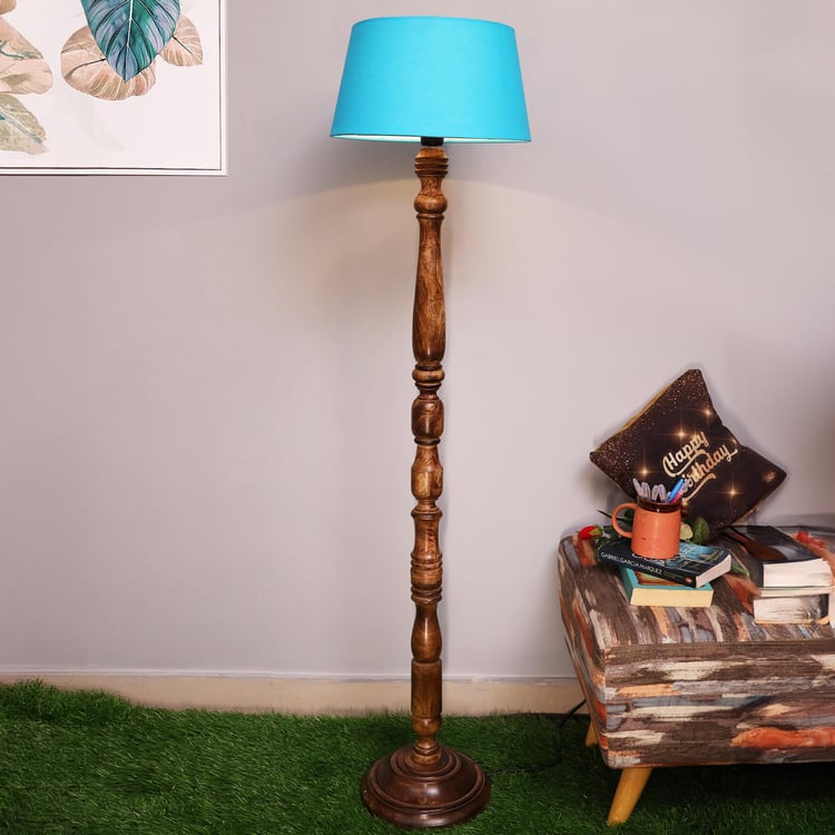 HOMESAKE Wooden Floor Lamp