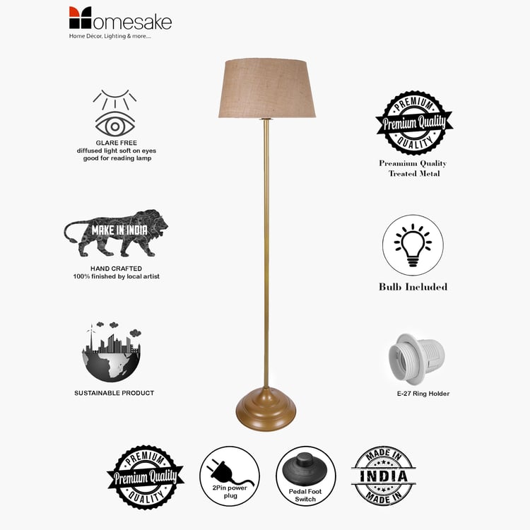 HOMESAKE Metal Floor Lamp