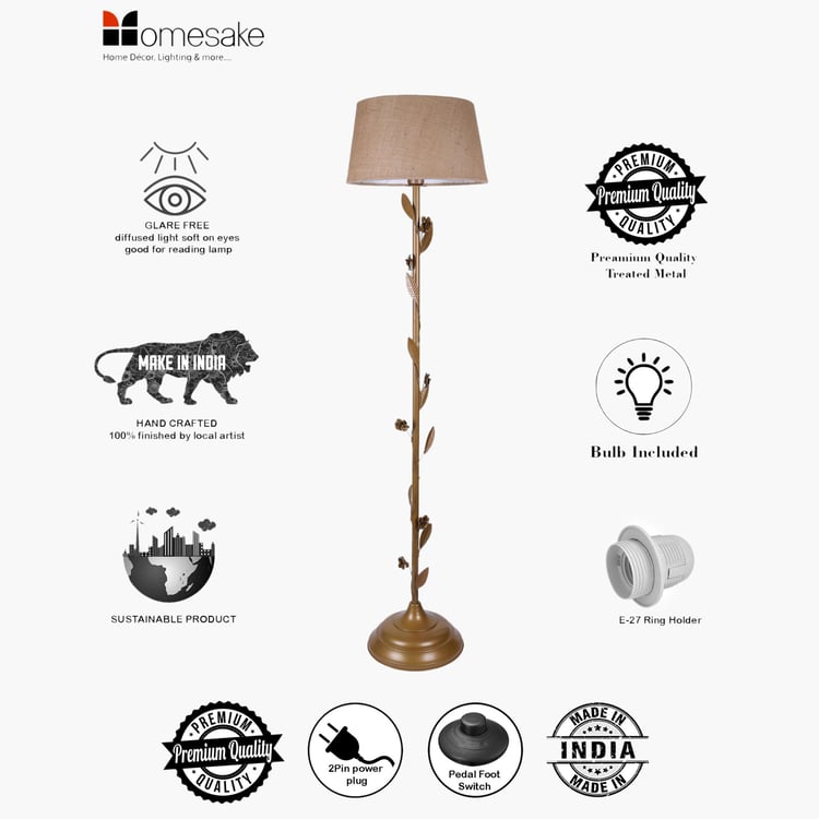 HOMESAKE Metal Floor Lamp