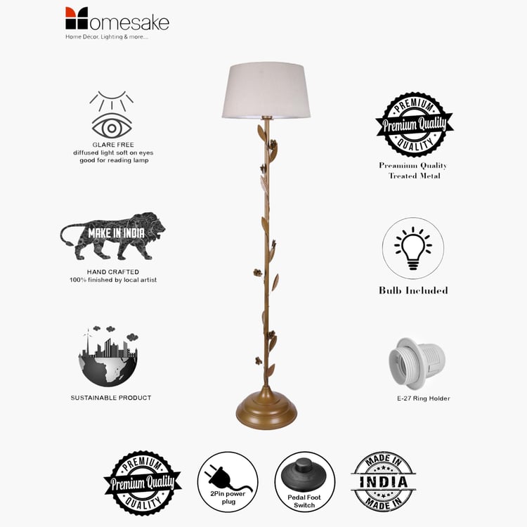 HOMESAKE Metal Floor Lamp