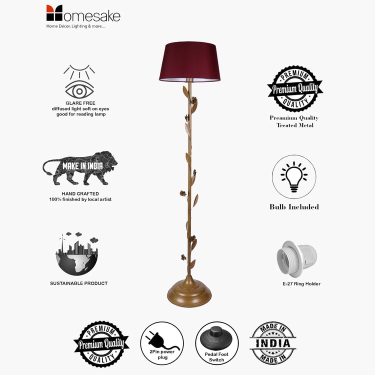 HOMESAKE Metal Floor Lamp