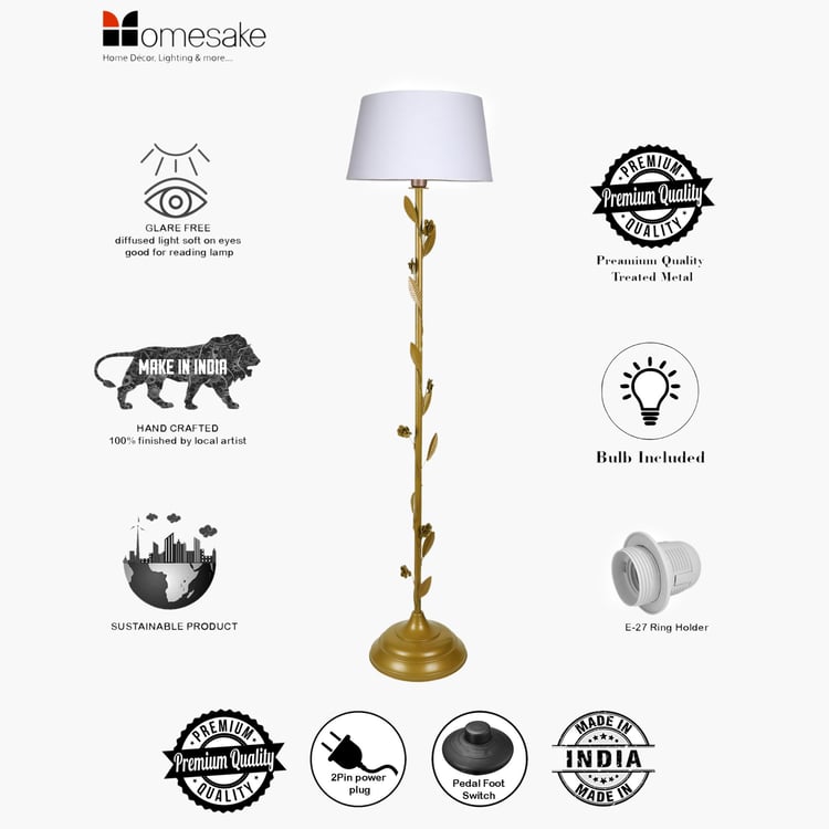 HOMESAKE Metal Floor Lamp