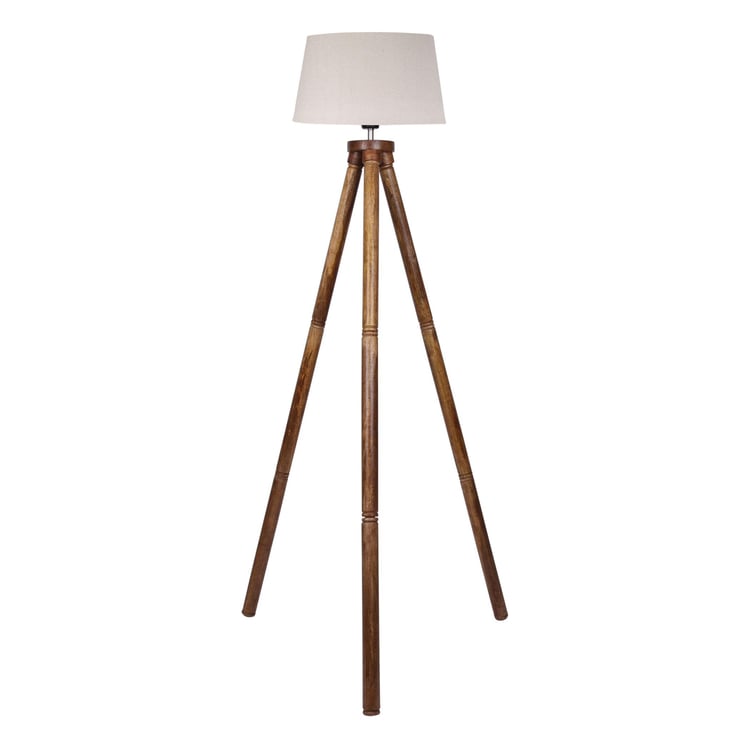 HOMESAKE Wooden Floor Lamp