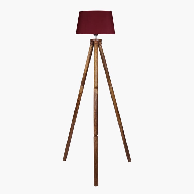 HOMESAKE Wooden Floor Lamp