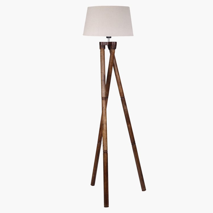 HOMESAKE Wooden Floor Lamp