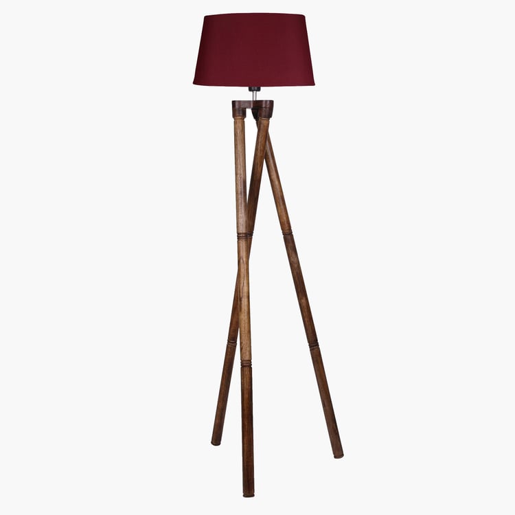 HOMESAKE Wooden Floor Lamp