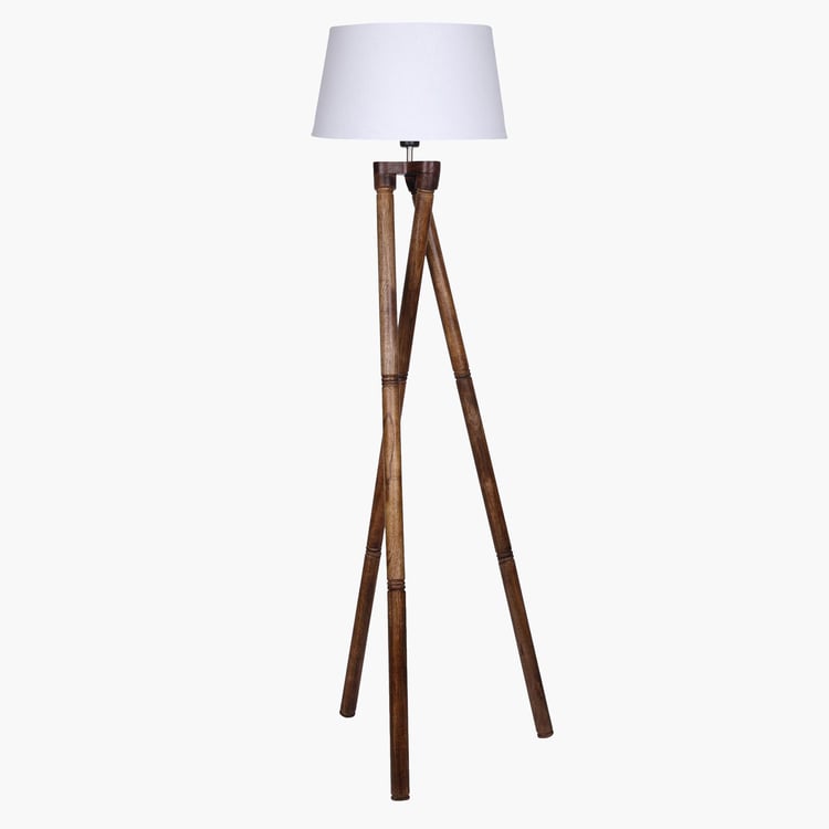 HOMESAKE Wooden Floor Lamp