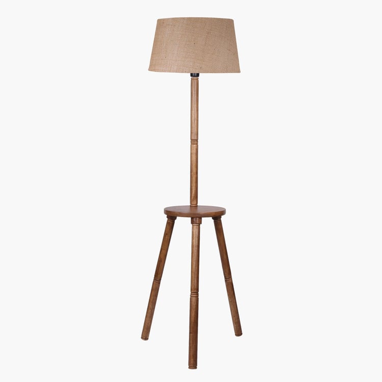 HOMESAKE Wooden Floor Lamp