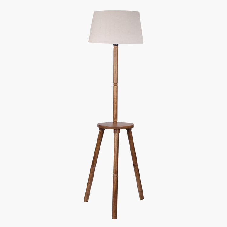 HOMESAKE Wooden Floor Lamp