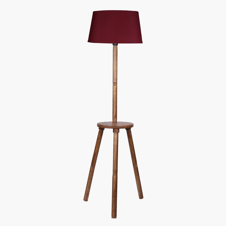 HOMESAKE Wooden Floor Lamp