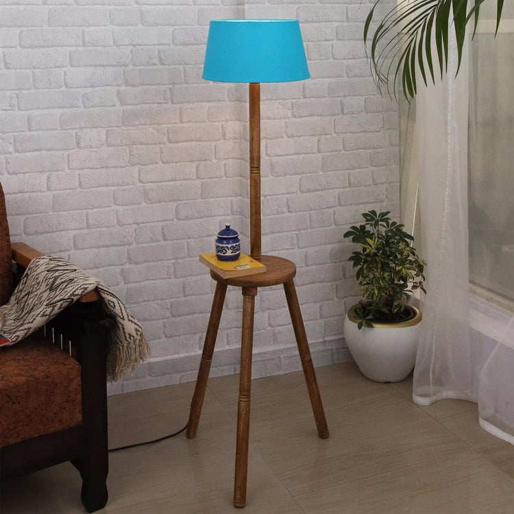 HOMESAKE Wooden Floor Lamp