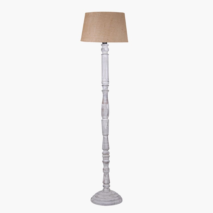 HOMESAKE Wooden Floor Lamp