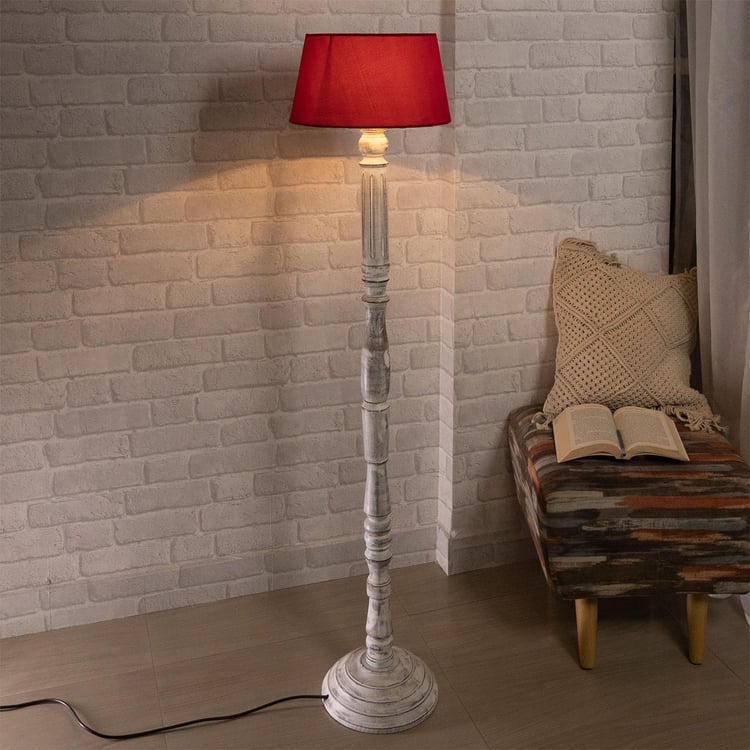 HOMESAKE Wooden Floor Lamp