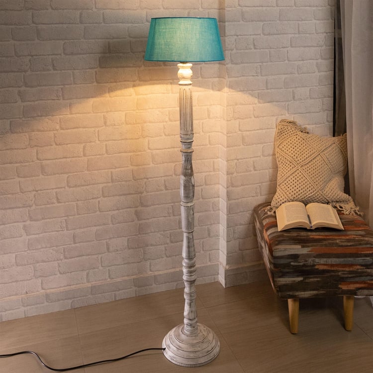 HOMESAKE Wooden Floor Lamp