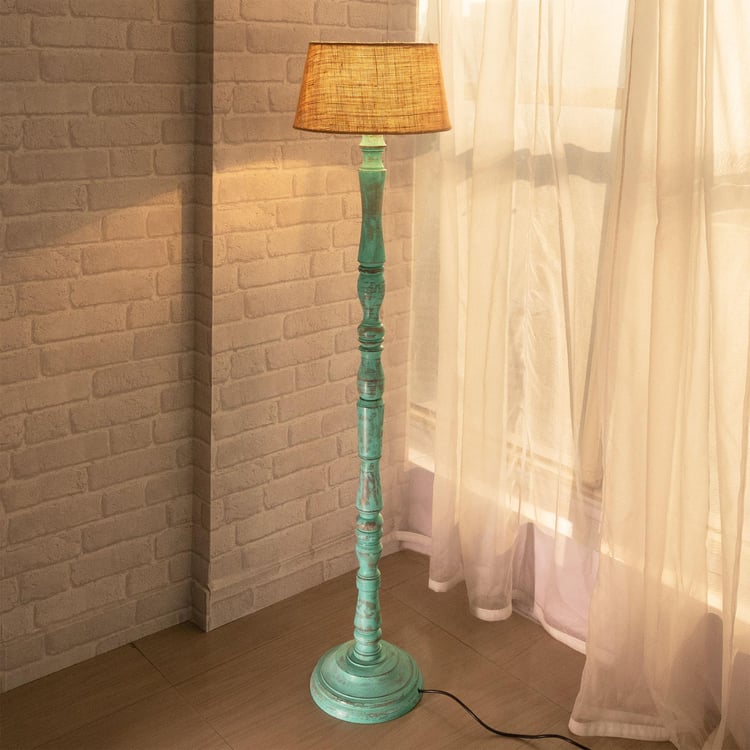 HOMESAKE Wooden Floor Lamp