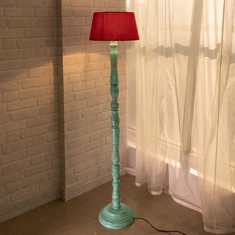 HOMESAKE Wooden Floor Lamp