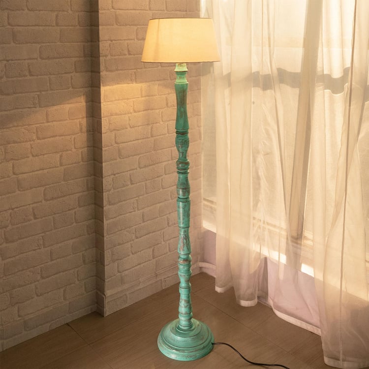 HOMESAKE Wooden Floor Lamp