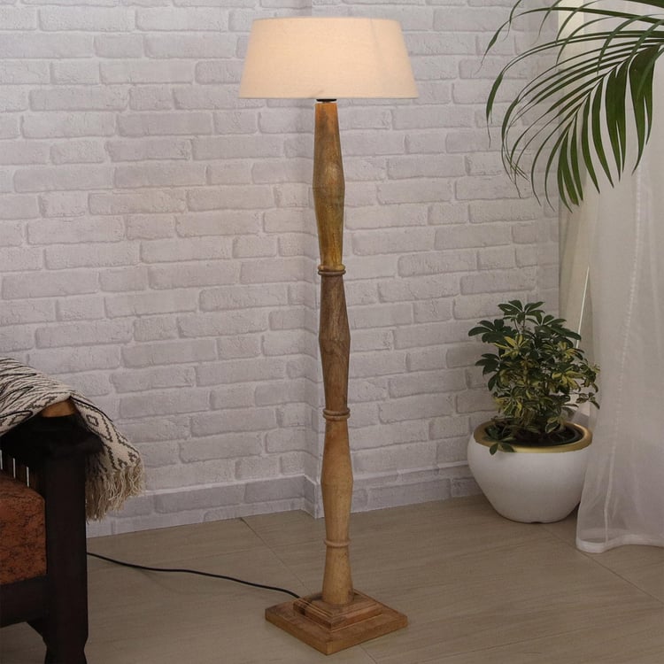 HOMESAKE Wooden Floor Lamp