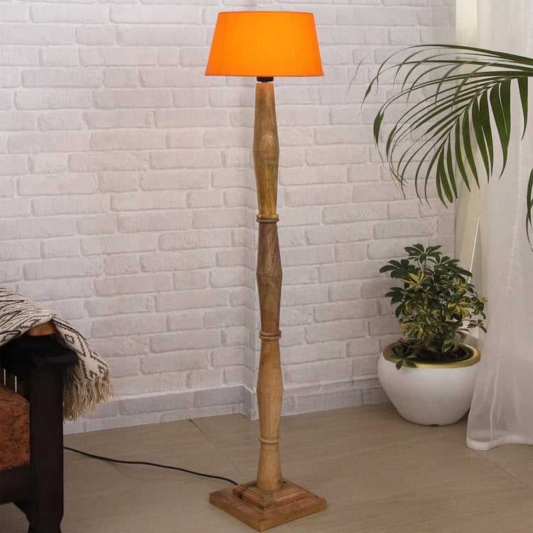 HOMESAKE Wooden Floor Lamp