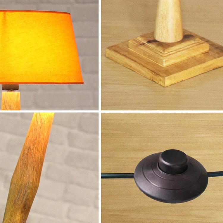 HOMESAKE Wooden Floor Lamp