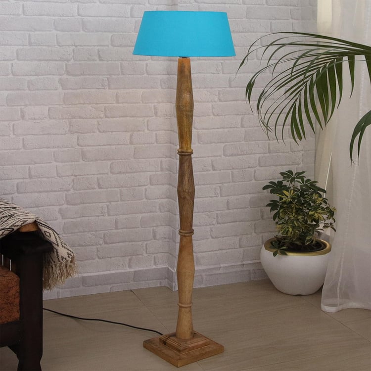 HOMESAKE Wooden Floor Lamp