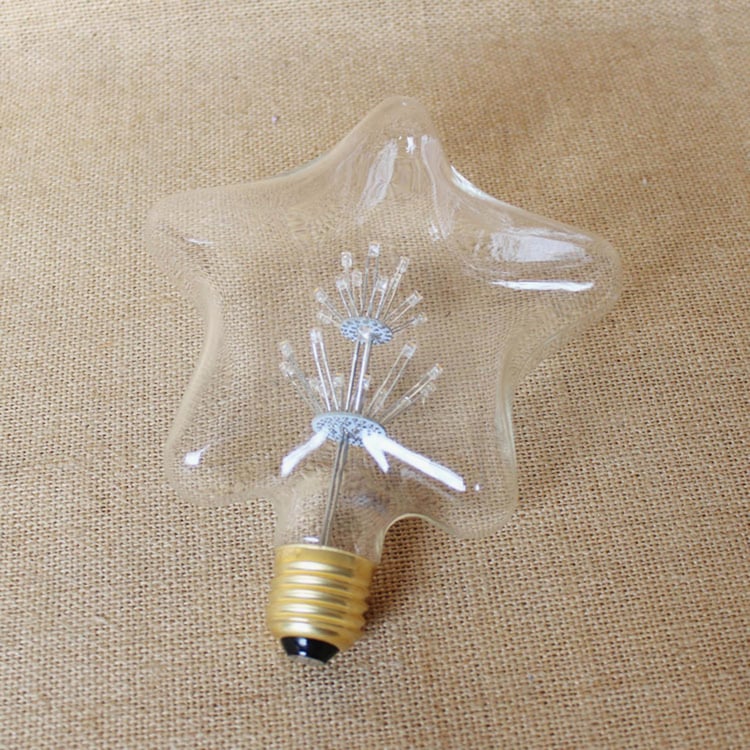 HOMESAKE Glass Star LED Bulb