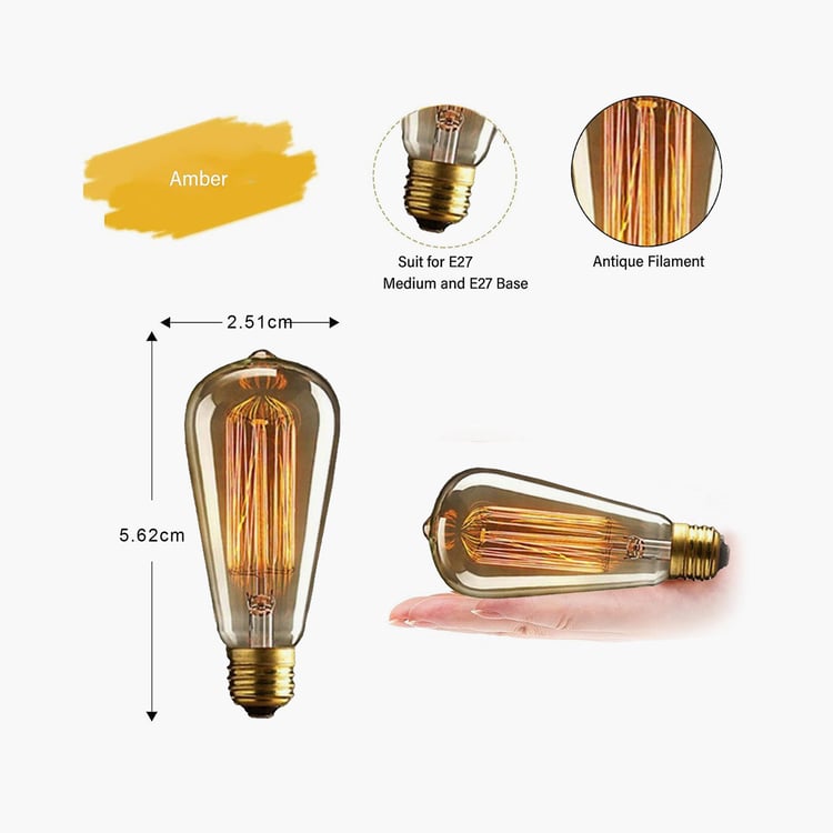 HOMESAKE Glass Set of 2 Bulbs