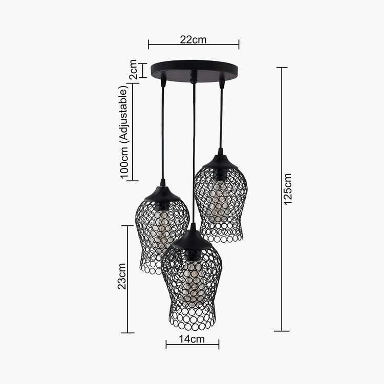 HOMESAKE Metal Cluster Ceiling Lamp