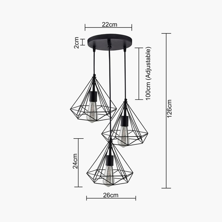 HOMESAKE Metal Cluster Ceiling Lamp