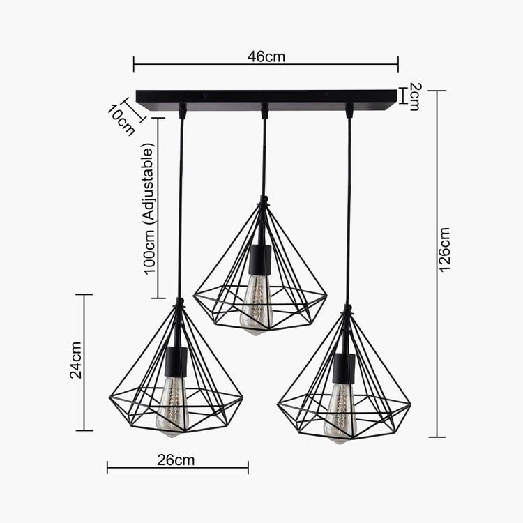 HOMESAKE Metal Cluster Ceiling Lamp