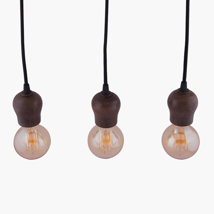 HOMESAKE Mango Wood Cluster Ceiling Lamp