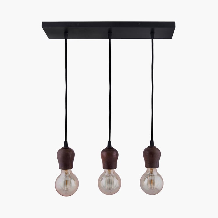 HOMESAKE Mango Wood Cluster Ceiling Lamp