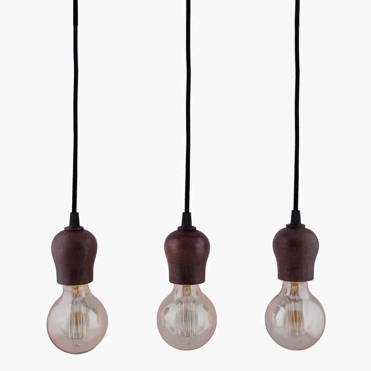 HOMESAKE Mango Wood Cluster Ceiling Lamp