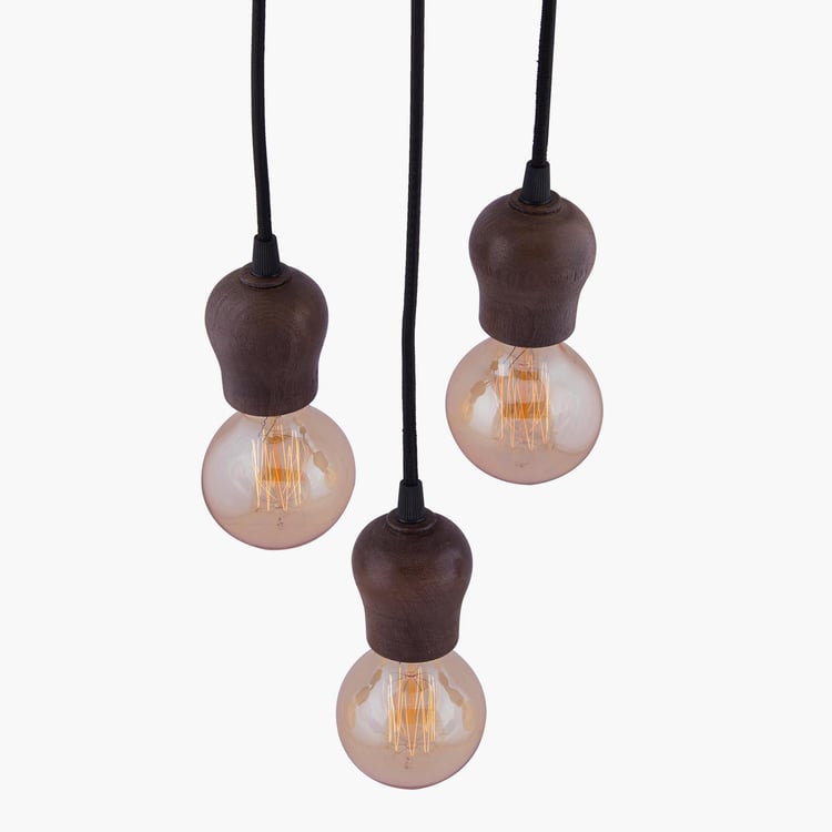 HOMESAKE Mango Wood Cluster Ceiling Lamp