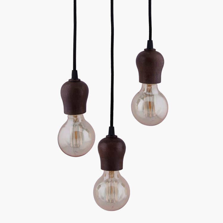 HOMESAKE Mango Wood Cluster Ceiling Lamp