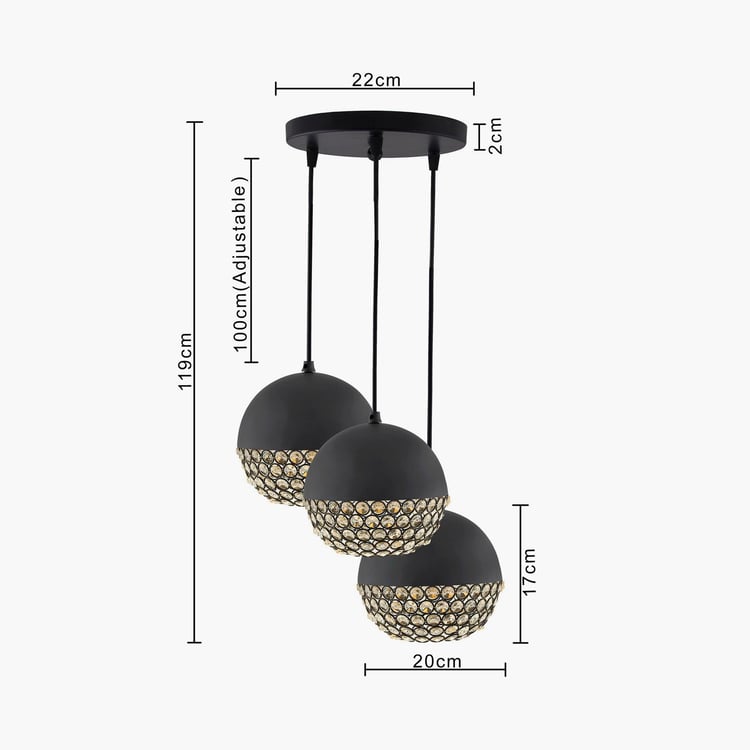 HOMESAKE Metal Cluster Ceiling Lamp