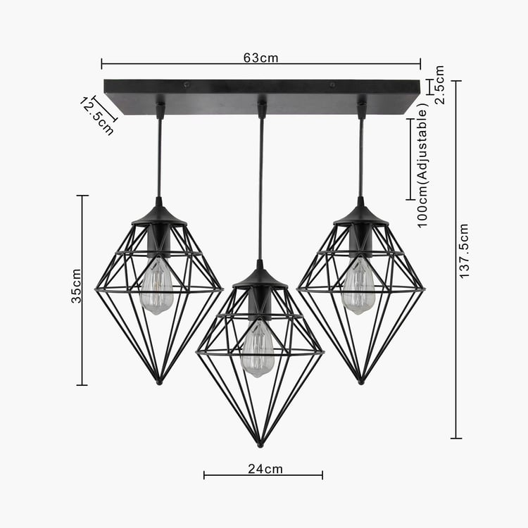 HOMESAKE Metal Cluster Ceiling Lamp